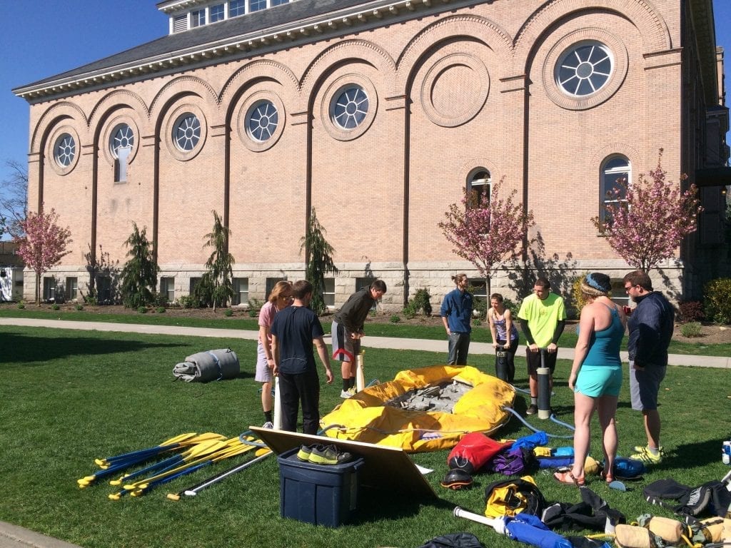 Guide training with Gonzaga University.