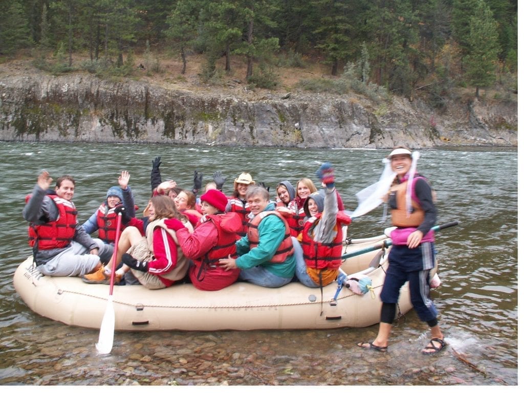 Bachelorette rafting parties with Pangaea River Rafting.