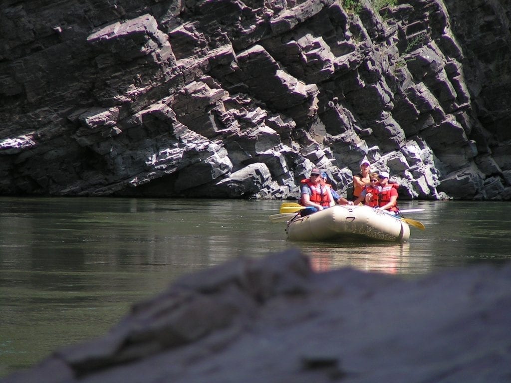 Rafting along the Clark Fork River