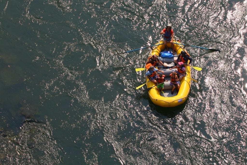 Floating the Clark Fork River's Alberton Gorge.