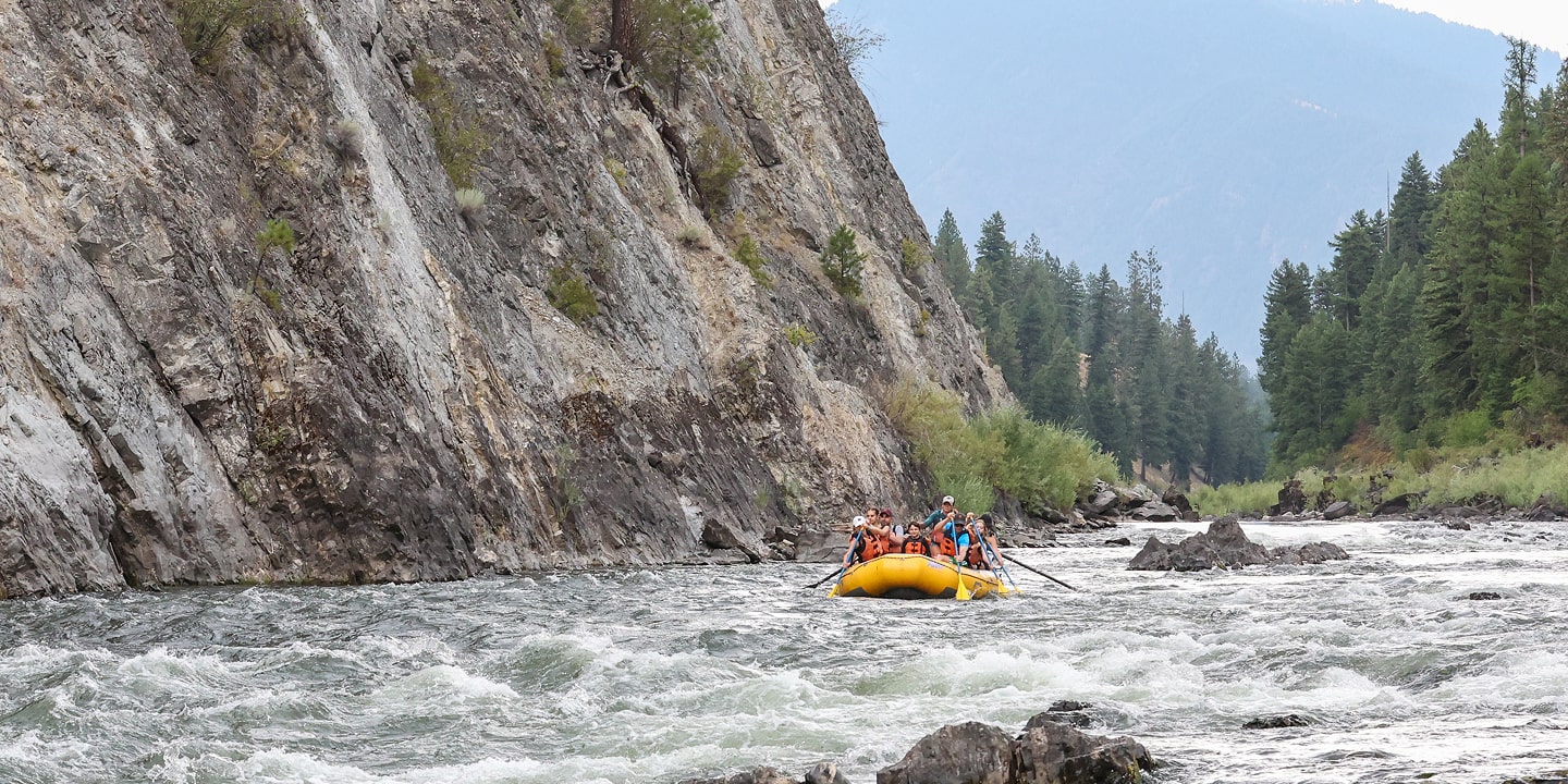 participants rafting and geocaching missoula