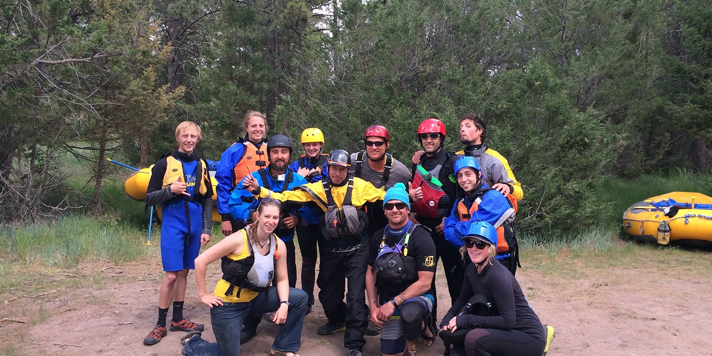 participants in raft guide job training near missoula