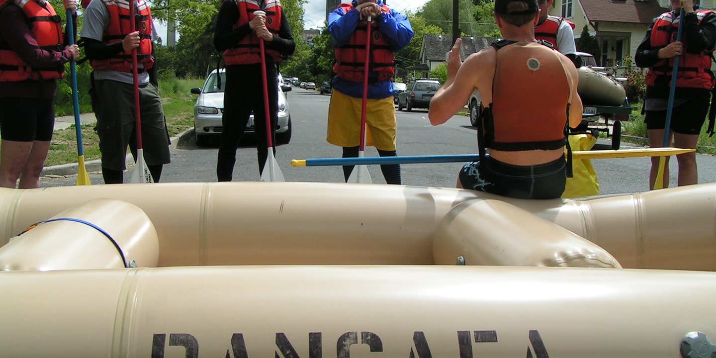 participants in raft guide job training near missoula